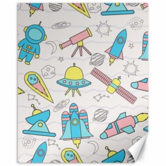 Cute Seamless Pattern With Space Canvas 16  X 20  by BangZart