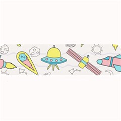 Cute Seamless Pattern With Space Large Bar Mats by BangZart