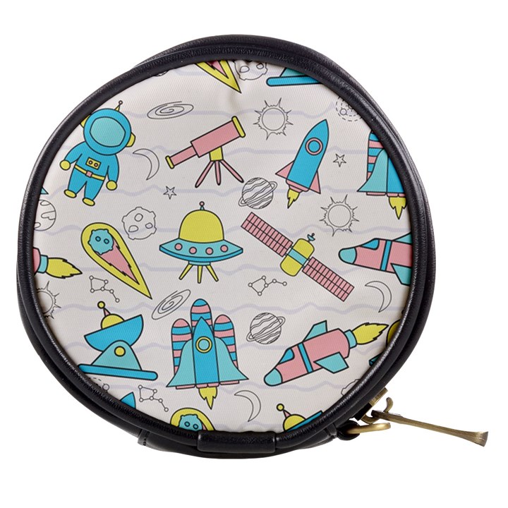 Cute seamless pattern with space Mini Makeup Bag