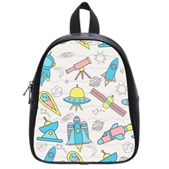 Cute Seamless Pattern With Space School Bag (small) by BangZart