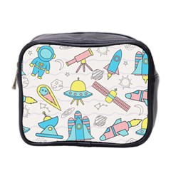 Cute Seamless Pattern With Space Mini Toiletries Bag (two Sides) by BangZart