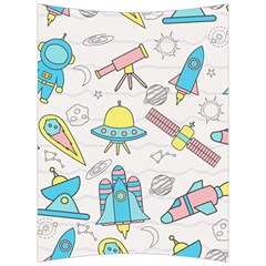 Cute Seamless Pattern With Space Back Support Cushion by BangZart