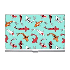 Pattern With Koi Fishes Business Card Holder by BangZart