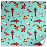 Pattern with koi fishes Canvas 12  x 12  11.4 x11.56  Canvas - 1