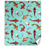 Pattern with koi fishes Canvas 16  x 20  15.75 x19.29  Canvas - 1