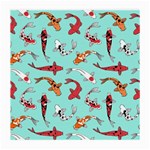 Pattern with koi fishes Medium Glasses Cloth Front