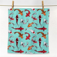 Pattern With Koi Fishes Face Towel by BangZart