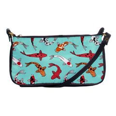 Pattern With Koi Fishes Shoulder Clutch Bag by BangZart