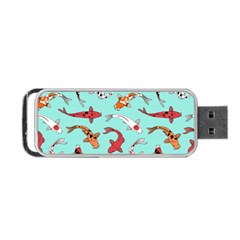 Pattern With Koi Fishes Portable Usb Flash (one Side) by BangZart