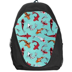 Pattern With Koi Fishes Backpack Bag by BangZart