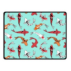 Pattern With Koi Fishes Double Sided Fleece Blanket (small)  by BangZart