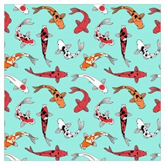 Pattern With Koi Fishes Long Sheer Chiffon Scarf  by BangZart