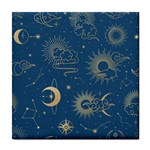 Seamless galaxy pattern Tile Coaster Front