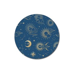 Seamless Galaxy Pattern Magnet 3  (round) by BangZart