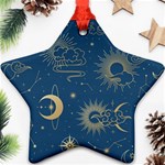 Seamless galaxy pattern Star Ornament (Two Sides) Front