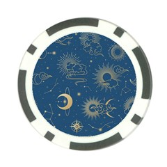 Seamless Galaxy Pattern Poker Chip Card Guard (10 Pack)