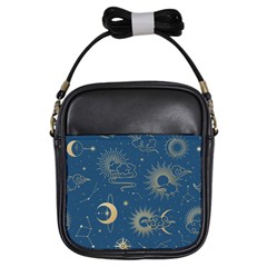 Seamless Galaxy Pattern Girls Sling Bag by BangZart