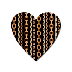 Gold Chain Jewelry Seamless Pattern Heart Magnet by BangZart