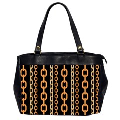 Gold Chain Jewelry Seamless Pattern Oversize Office Handbag (2 Sides) by BangZart