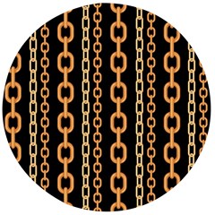 Gold Chain Jewelry Seamless Pattern Wooden Bottle Opener (round) by BangZart