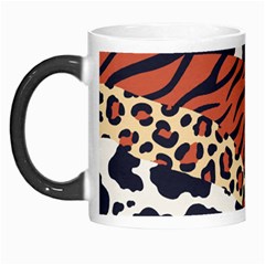 Mixed Animal Skin Print Safari Textures Mix Leopard Zebra Tiger Skins Patterns Luxury Animals Texture Morph Mugs by BangZart