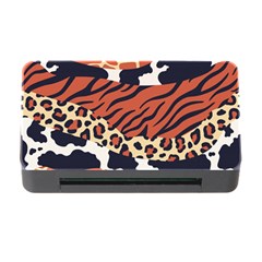 Mixed Animal Skin Print Safari Textures Mix Leopard Zebra Tiger Skins Patterns Luxury Animals Texture Memory Card Reader With Cf by BangZart