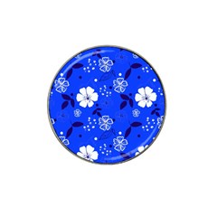 Blooming Seamless Pattern Blue Colors Hat Clip Ball Marker (10 Pack) by BangZart