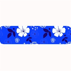 Blooming Seamless Pattern Blue Colors Large Bar Mats by BangZart