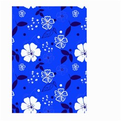 Blooming Seamless Pattern Blue Colors Large Garden Flag (two Sides) by BangZart