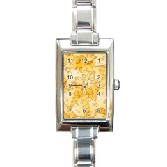 Cheese Slices Seamless Pattern Cartoon Style Rectangle Italian Charm Watch by BangZart