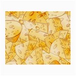 Cheese slices seamless pattern cartoon style Small Glasses Cloth Front