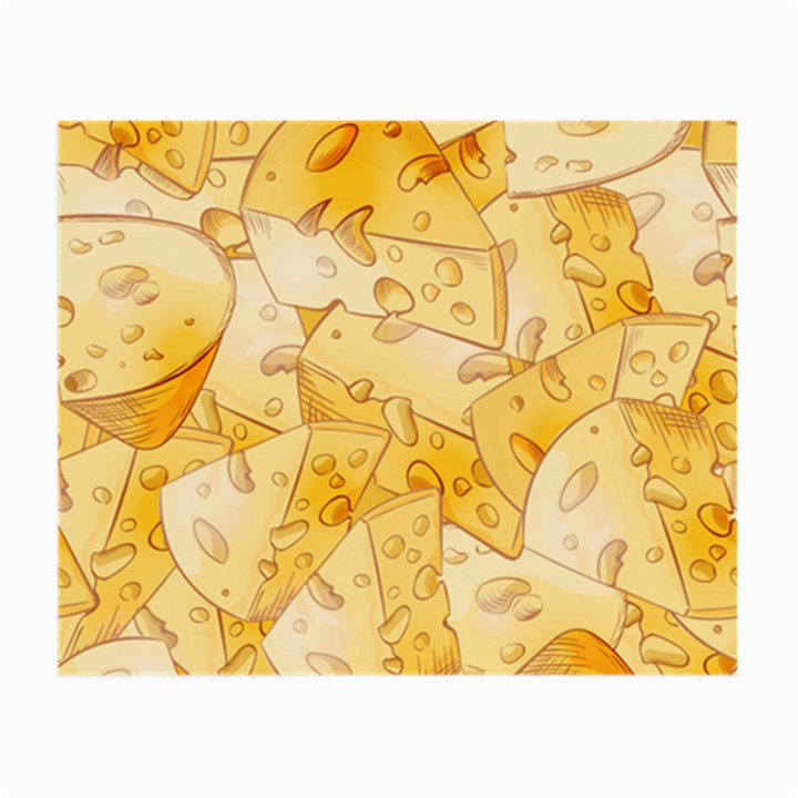 Cheese slices seamless pattern cartoon style Small Glasses Cloth