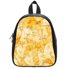 Cheese Slices Seamless Pattern Cartoon Style School Bag (small) by BangZart