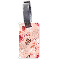 Beautiful Seamless Spring Pattern With Roses Peony Orchid Succulents Luggage Tag (one Side) by BangZart