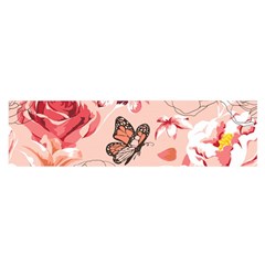 Beautiful Seamless Spring Pattern With Roses Peony Orchid Succulents Satin Scarf (oblong) by BangZart