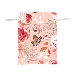 Beautiful Seamless Spring Pattern With Roses Peony Orchid Succulents Lightweight Drawstring Pouch (s) by BangZart