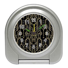 Art Deco Geometric Abstract Pattern Vector Travel Alarm Clock