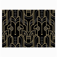 Art Deco Geometric Abstract Pattern Vector Large Glasses Cloth by BangZart