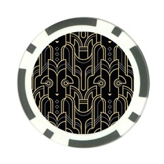 Art Deco Geometric Abstract Pattern Vector Poker Chip Card Guard by BangZart