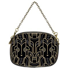 Art Deco Geometric Abstract Pattern Vector Chain Purse (two Sides) by BangZart