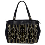 Art deco geometric abstract pattern vector Oversize Office Handbag (2 Sides) Front