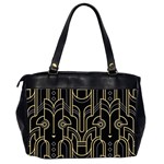 Art deco geometric abstract pattern vector Oversize Office Handbag (2 Sides) Back