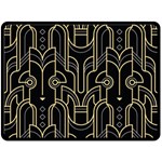 Art deco geometric abstract pattern vector Fleece Blanket (Large)  80 x60  Blanket Front