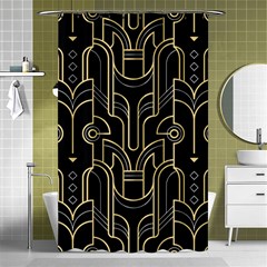 Art Deco Geometric Abstract Pattern Vector Shower Curtain 48  X 72  (small)  by BangZart