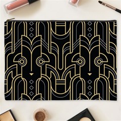 Art Deco Geometric Abstract Pattern Vector Cosmetic Bag (xxxl) by BangZart