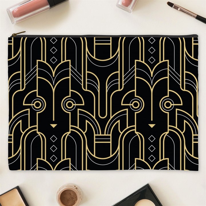 Art deco geometric abstract pattern vector Cosmetic Bag (XXXL)