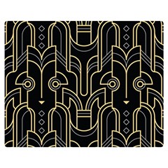 Art Deco Geometric Abstract Pattern Vector Double Sided Flano Blanket (medium)  by BangZart