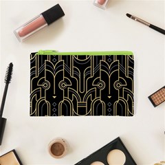 Art Deco Geometric Abstract Pattern Vector Cosmetic Bag (xs) by BangZart