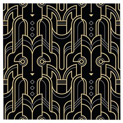 Art Deco Geometric Abstract Pattern Vector Wooden Puzzle Square by BangZart