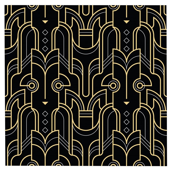 Art deco geometric abstract pattern vector Wooden Puzzle Square